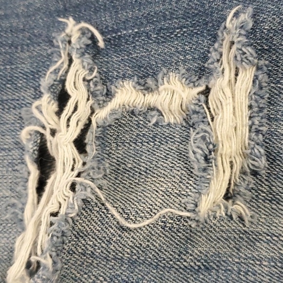 Abercrombie & Fitch jeans women's size 2 blue ripped destroyed holes Grunge - Picture 14 of 15